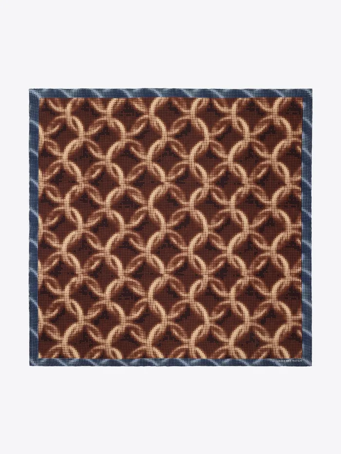 Men Dries Van Noten Scarves and Foulards Silk Square Scarf