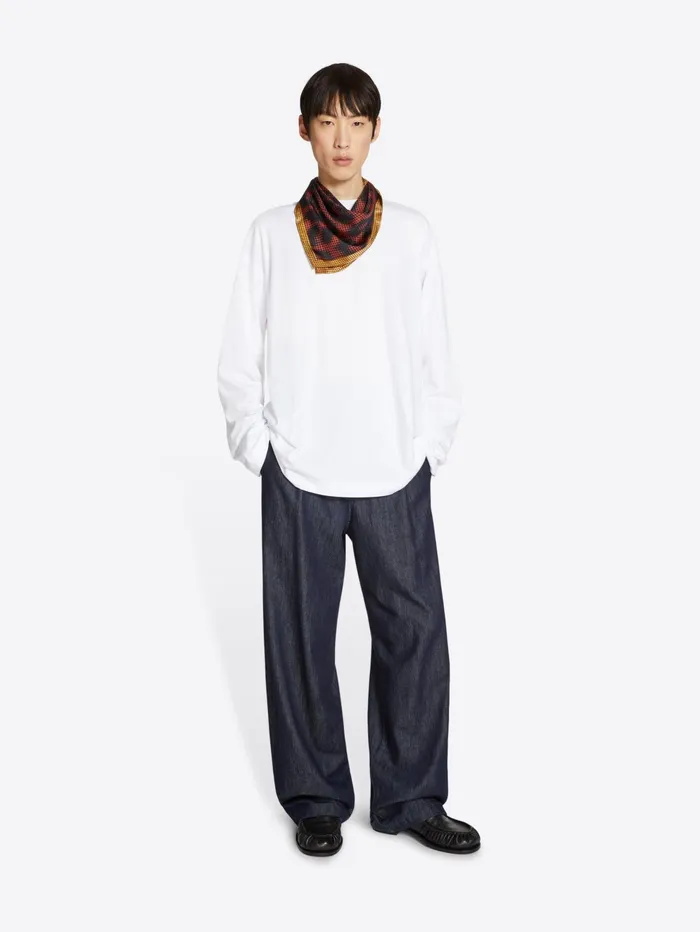 Men Dries Van Noten Scarves and Foulards Silk Square Scarf