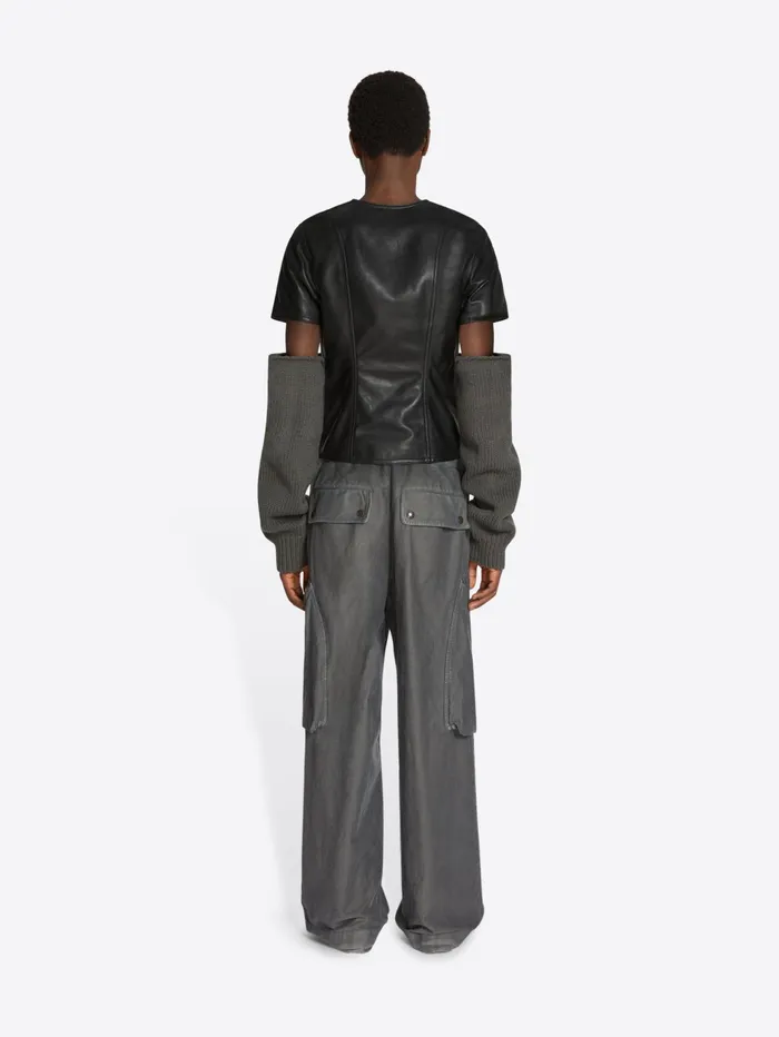 Men Dries Van Noten Shirts Leather Tshirt