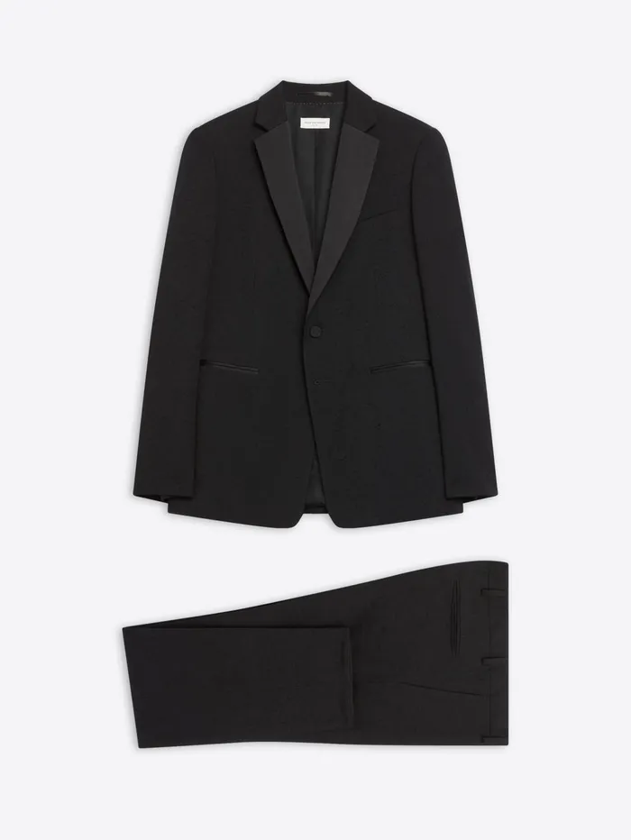Men Dries Van Noten Suits Striped Slim Fit Suit