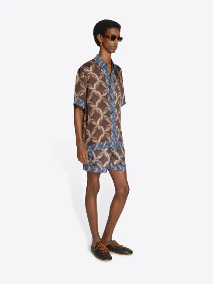 Men Dries Van Noten Swimwear Printed Swim Shorts