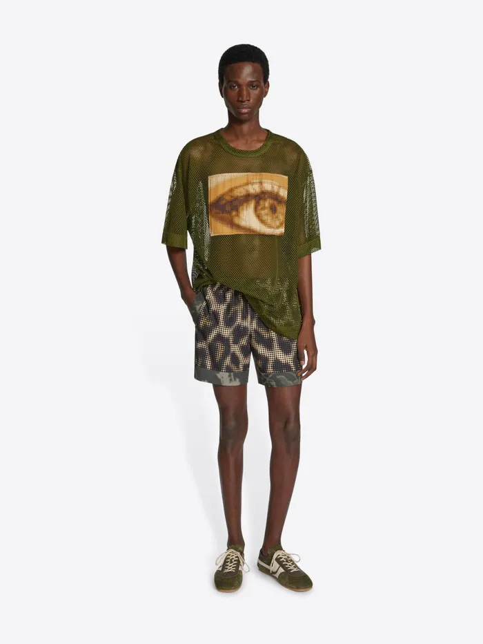 Men Dries Van Noten Swimwear Printed Swim Shorts