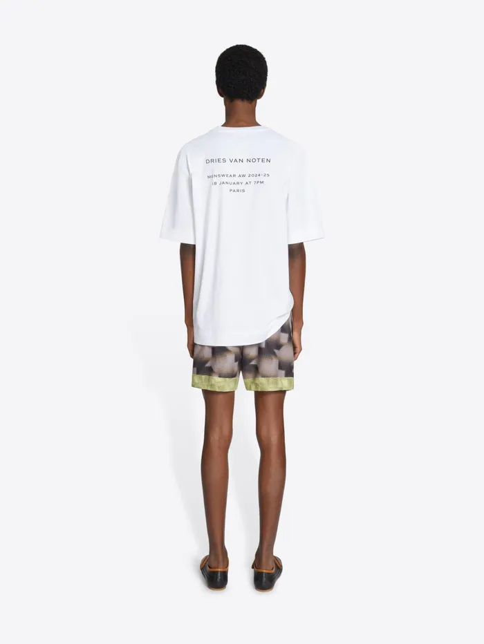 Men Dries Van Noten Swimwear Printed Swim Shorts