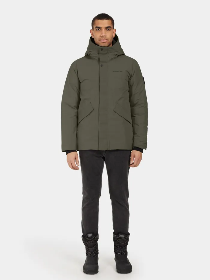 Men Edwin Jacket Deep Green Didriksons Winter Jackets