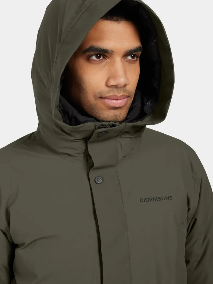 Men Edwin Jacket Deep Green Didriksons Winter Jackets