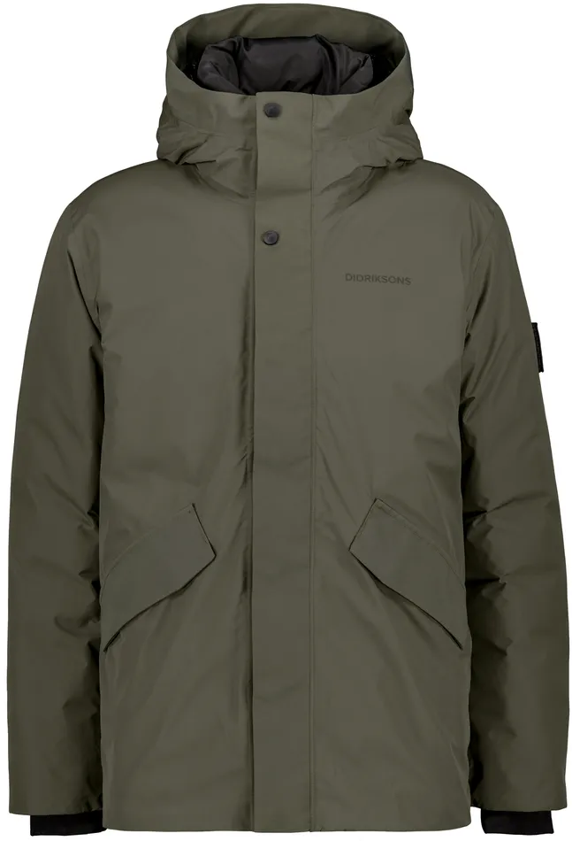 Men Edwin Jacket Deep Green Didriksons Winter Jackets