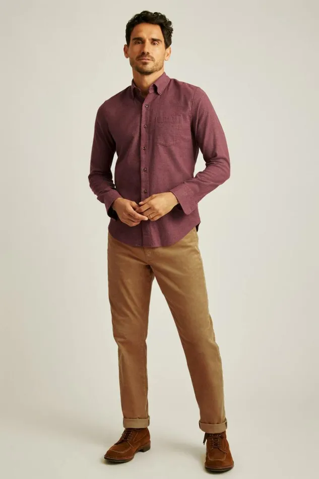 Men Everyday Lightweight Flannel Shirt Burgundy Micro Houndstooth Bonobos Overshirts Men Everyday Lightweight Flannel Shirt Burgundy Micro Houndstooth Bonobos Overshirts