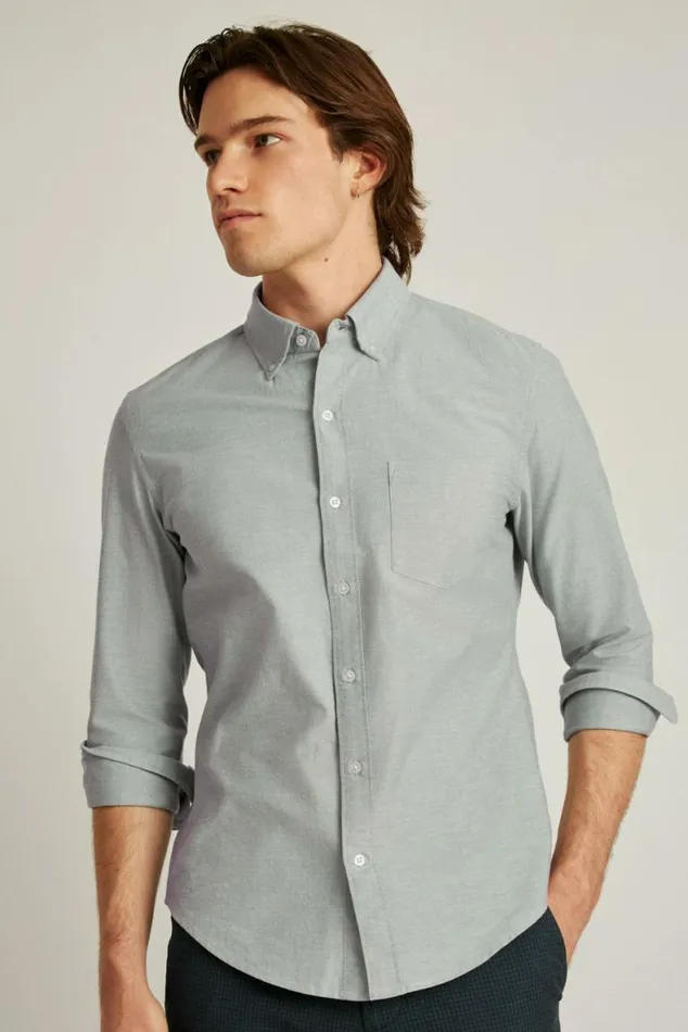 Men Everyday Oxford Shirt Green Sage Bonobos Business Casual Shirts