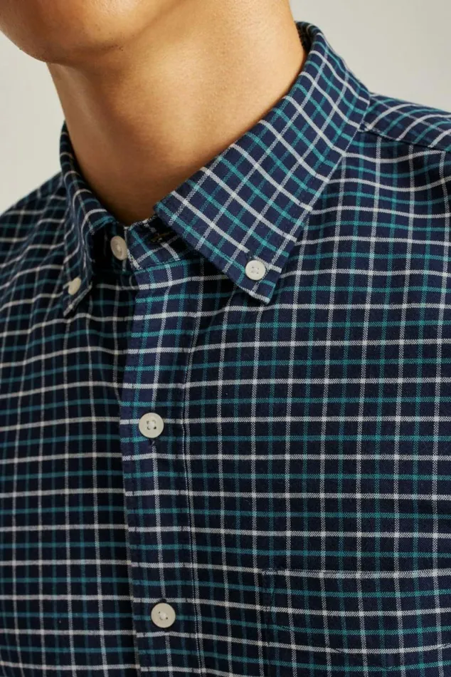 Men Everyday Oxford Shirt Navy Larchmont Plaid Bonobos Business Casual Shirts