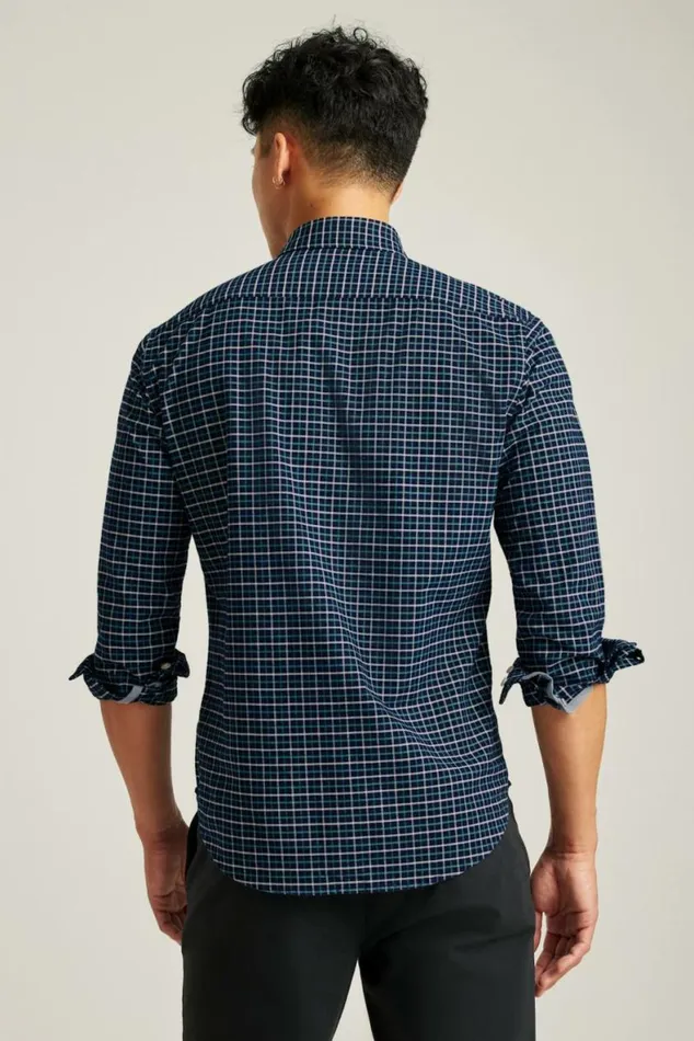 Men Everyday Oxford Shirt Navy Larchmont Plaid Bonobos Business Casual Shirts