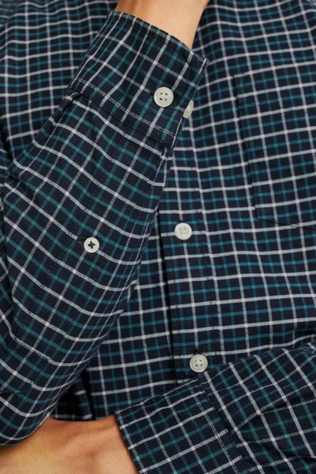 Men Everyday Oxford Shirt Navy Larchmont Plaid Bonobos Business Casual Shirts