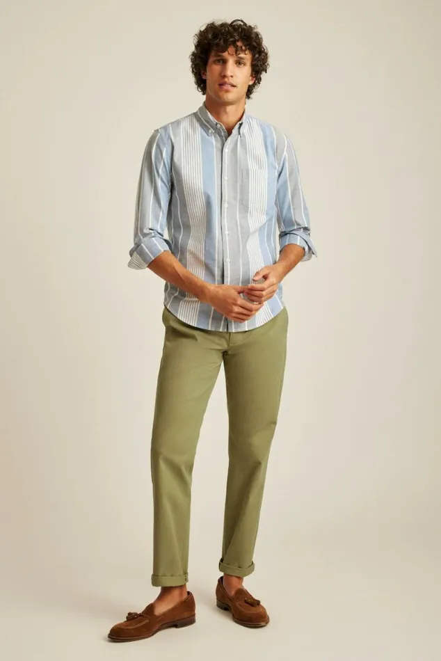 Men Everyday Oxford Shirt Summer Stripe Bonobos Business Casual Shirts