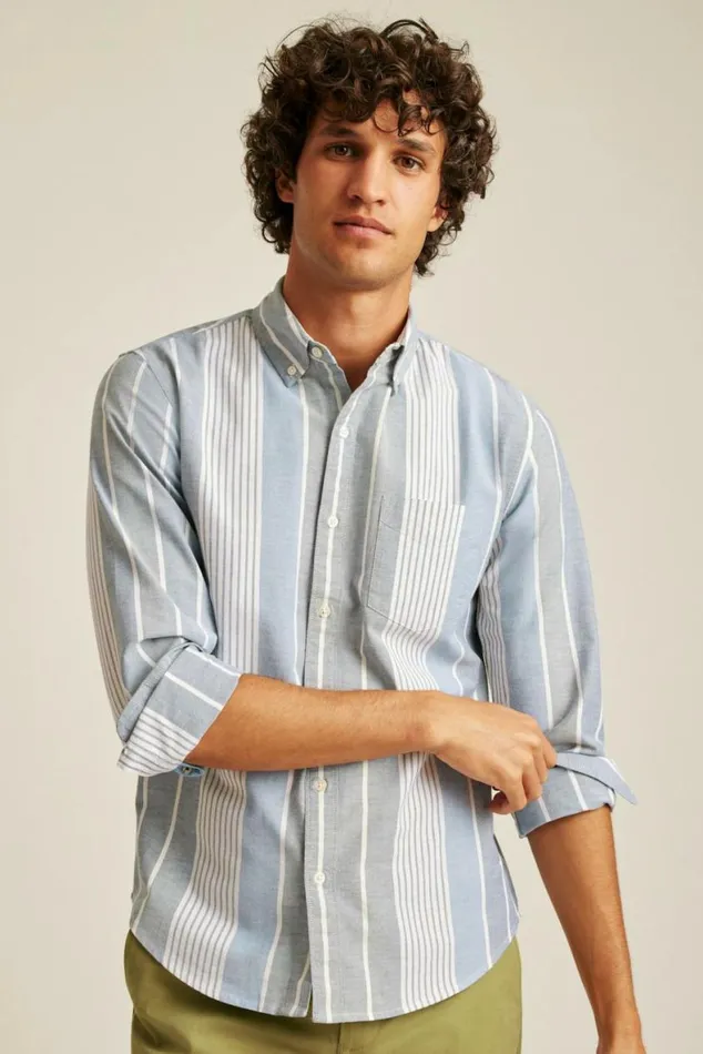 Men Everyday Oxford Shirt Summer Stripe Bonobos Business Casual Shirts
