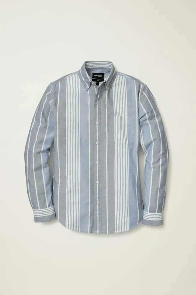Men Everyday Oxford Shirt Summer Stripe Bonobos Business Casual Shirts