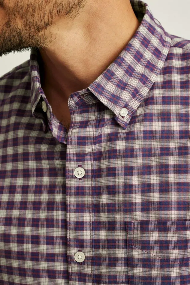 Men Everyday Shirt Crimson Hill Plaid Bonobos Business Casual Shirts