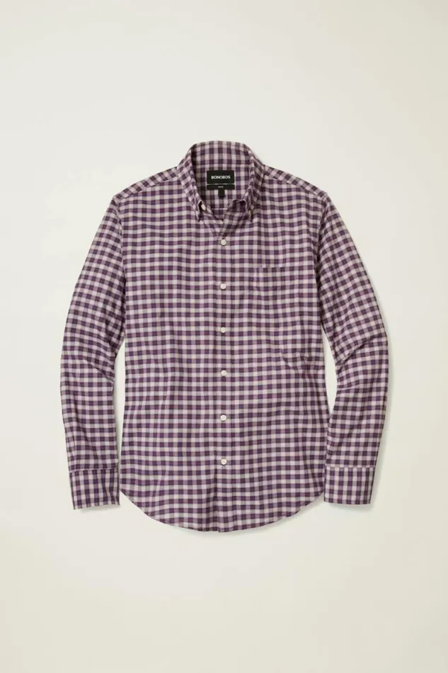 Men Everyday Shirt Crimson Hill Plaid Bonobos Business Casual Shirts