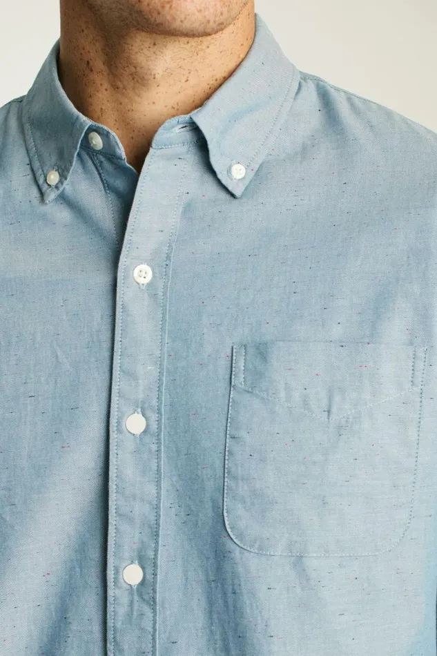 Men Everyday Shirt Ocean Blue Neps Bonobos Business Casual Shirts