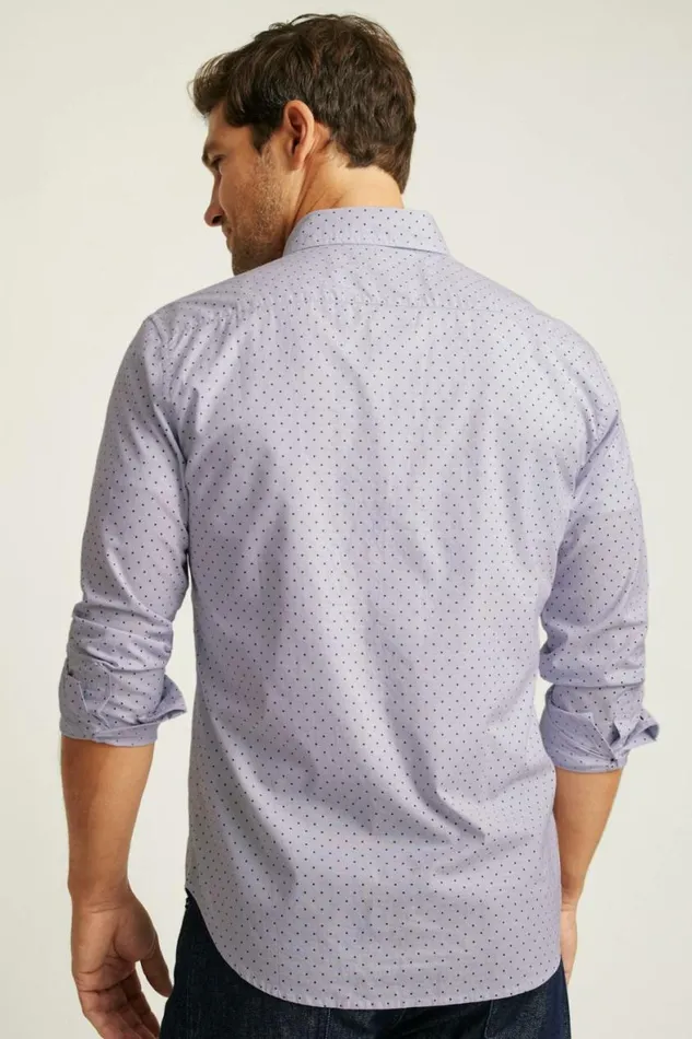 Men Everyday Shirt Purple Navy Dot Bonobos Business Casual Shirts
