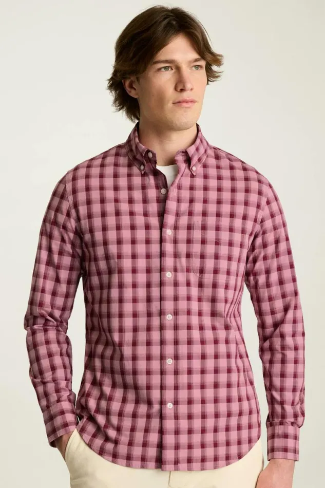 Men Everyday Shirt Red Parton Check Bonobos Casual Shirts