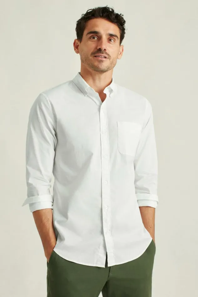 Men Everyday Shirt White End On End Bonobos Casual Shirts