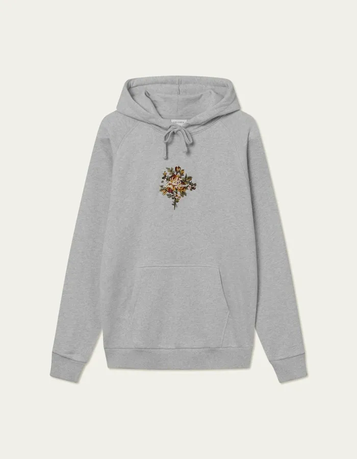 Men Fiore Hoodie 8211 Snow Melange Les Deux HoodiesSweatshirts