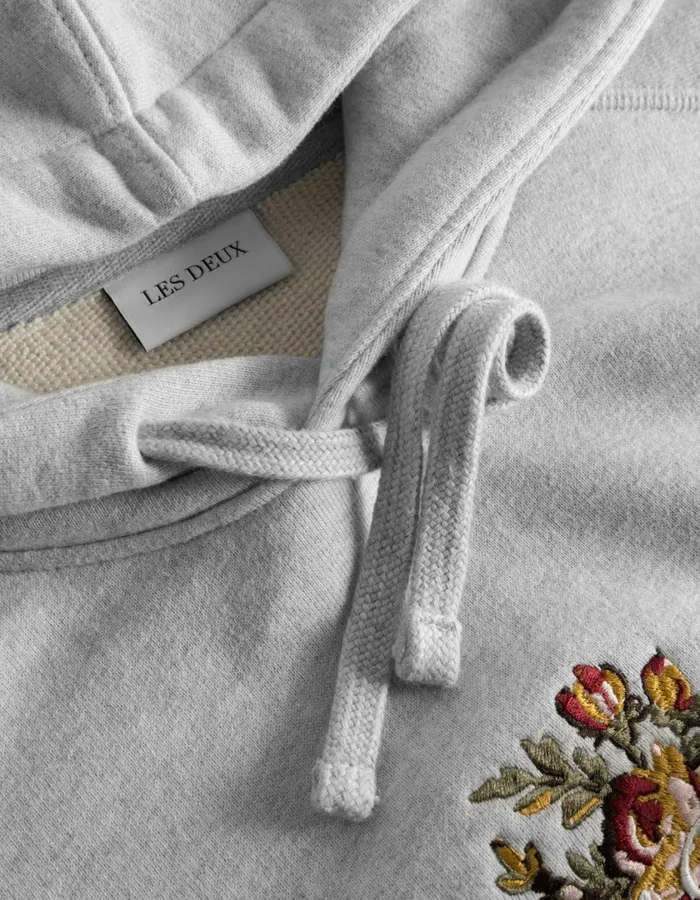 Men Fiore Hoodie 8211 Snow Melange Les Deux HoodiesSweatshirts