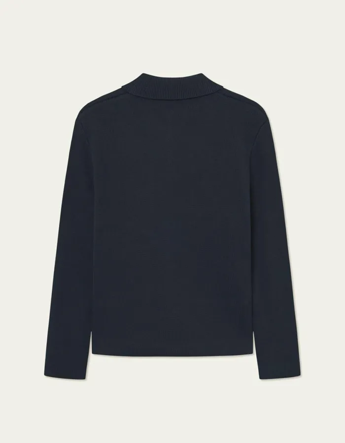 Men Fischer Cotton Milano Overshirt 8211 Dark Navy Les Deux ShirtsOvershirts