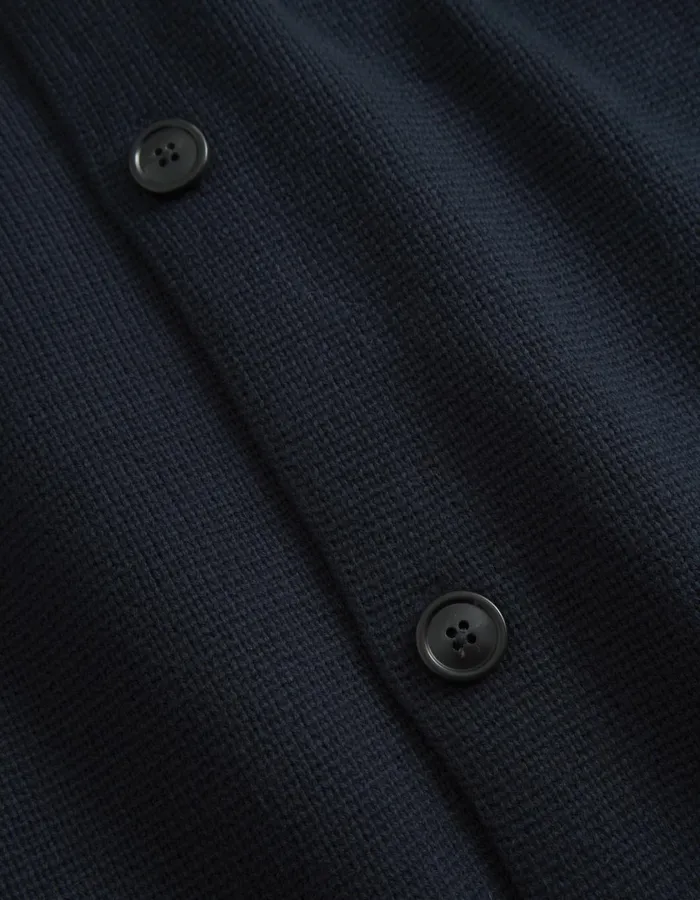 Men Fischer Cotton Milano Overshirt 8211 Dark Navy Les Deux ShirtsOvershirts