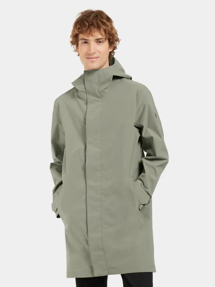 Men George Parka Mistel Green Didriksons Spring Jackets