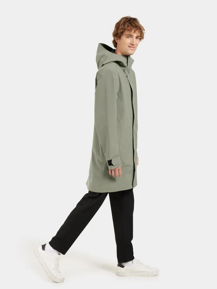 Men George Parka Mistel Green Didriksons Spring Jackets