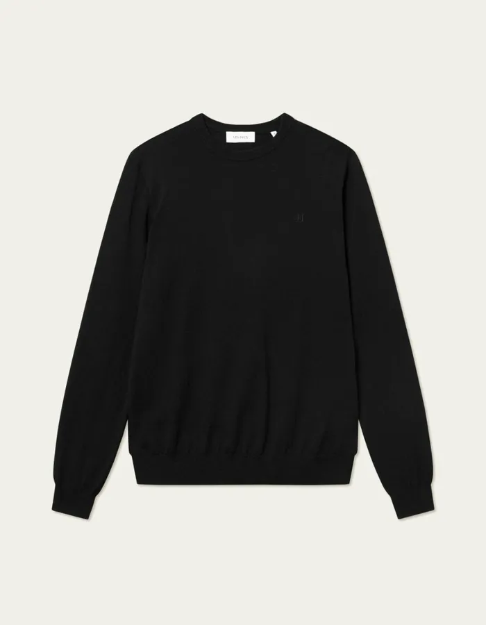 Men Greyson Merino Knit 8211 BlackBlack Les Deux Knitwear