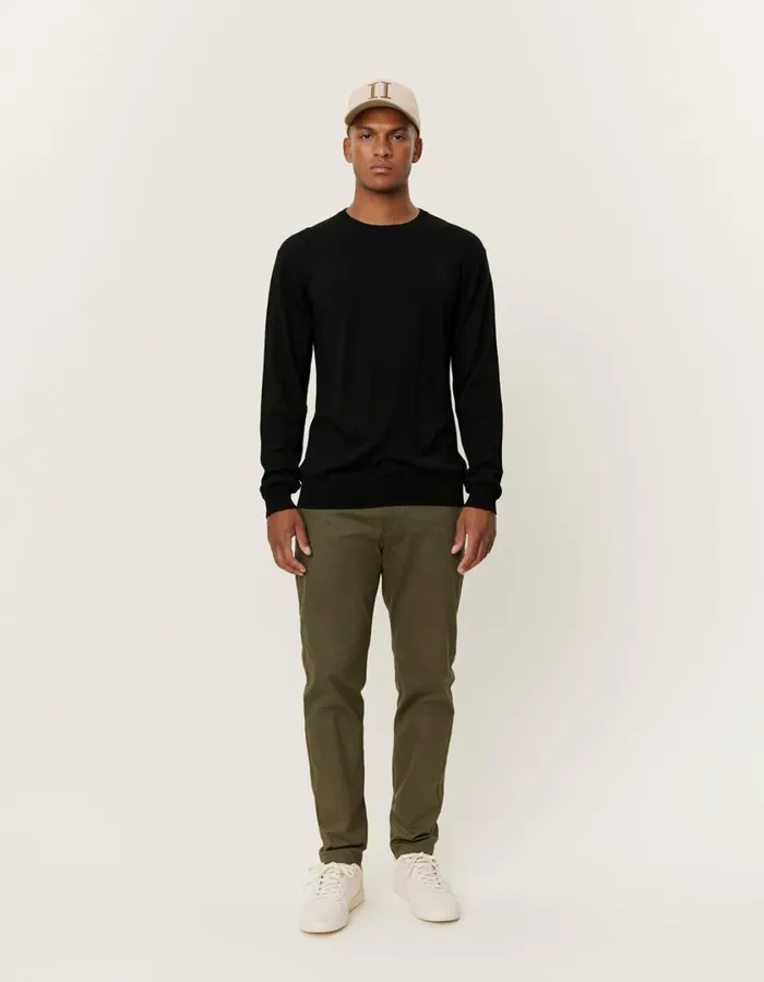 Men Greyson Merino Knit 8211 BlackBlack Les Deux Knitwear