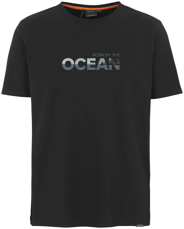 Men Harald Tshirt Ocean Black Didriksons TShirts and Polos