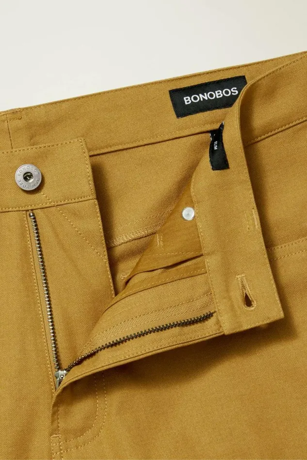 Men Herringbone 5Pocket Pants Bronze Medal Bonobos 5pochet Pants