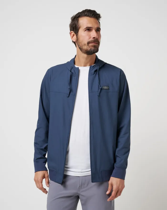Men Hoodies and Sweatshirts TravisMathew WANDERLUST HOODIE Mood Indigo
