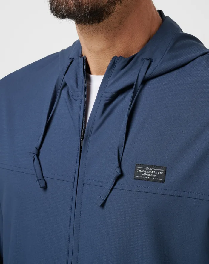 Men Hoodies and Sweatshirts TravisMathew WANDERLUST HOODIE Mood Indigo