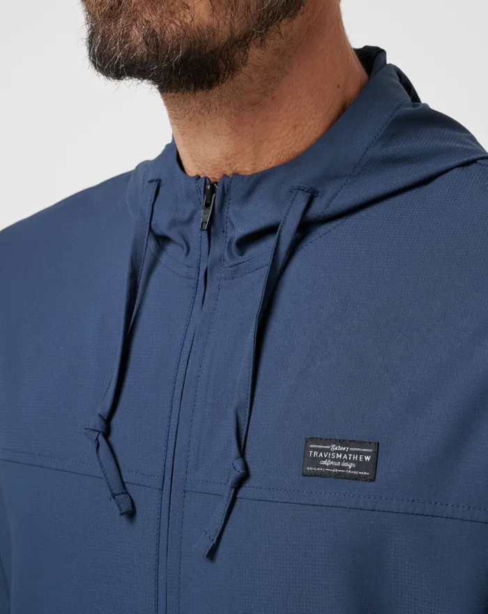 Men Hoodies and Sweatshirts TravisMathew WANDERLUST HOODIE Mood Indigo