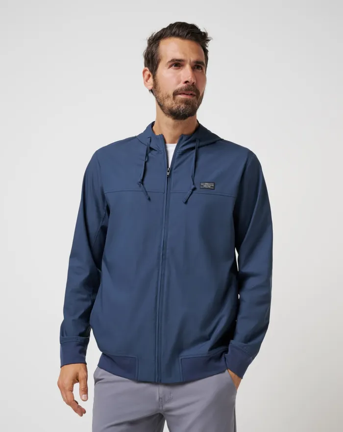 Men Hoodies and Sweatshirts TravisMathew WANDERLUST HOODIE Mood Indigo