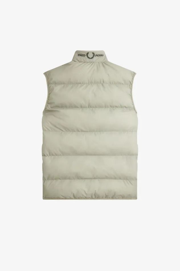 Men Insulated Gilet Seagrass Fred Perry Coats and Jackets