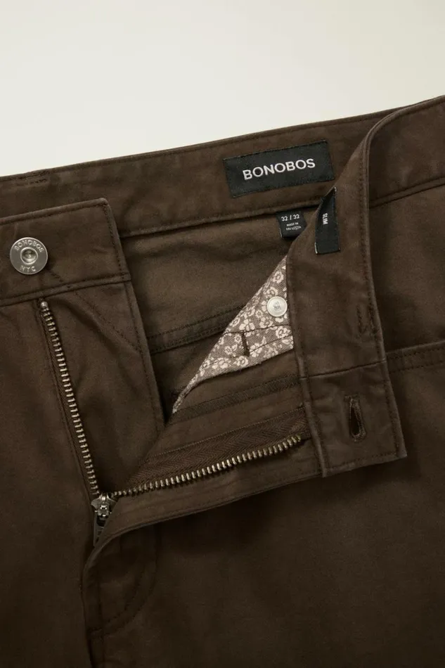 Men Italian Brushed 5Pocket Pants Dark Coffee Bonobos Jeans