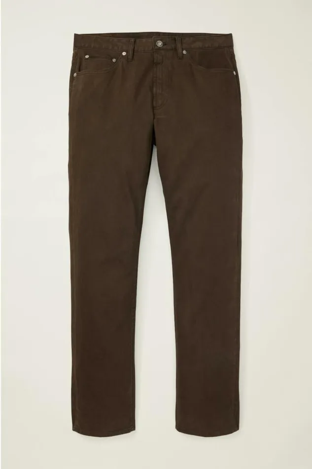 Men Italian Brushed 5Pocket Pants Dark Coffee Bonobos Jeans