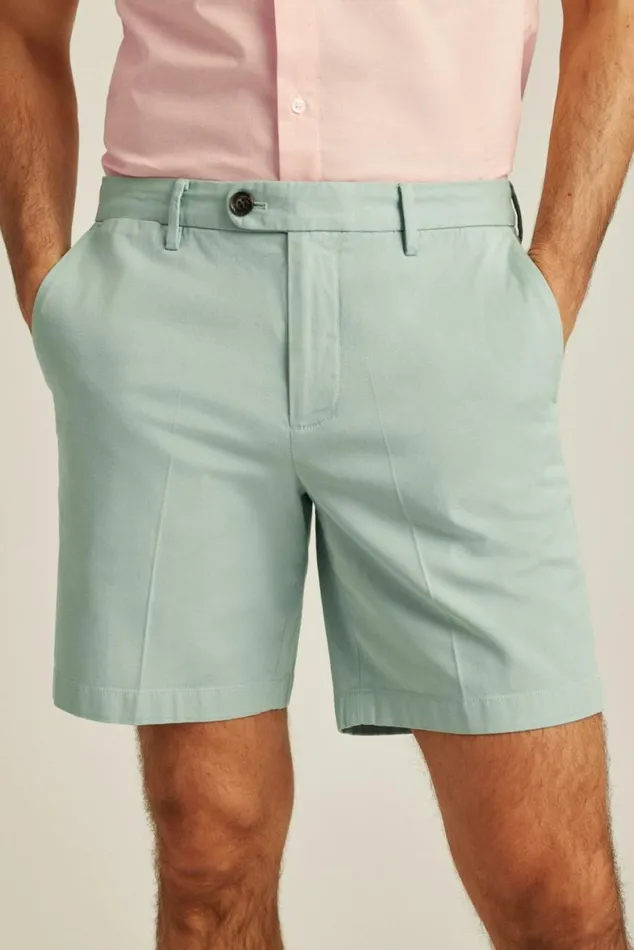 Men Italian Stretch Chino Shorts Mint Green Bonobos Chino Shorts