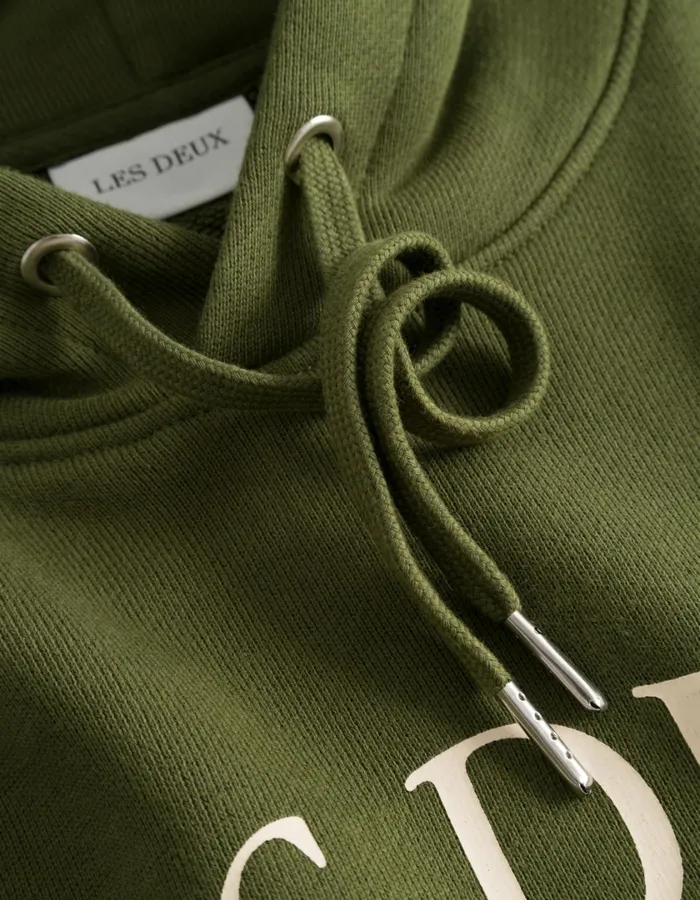 Men Ivy League Hoodie 8211 Chive Green Les Deux HoodiesSweatshirts