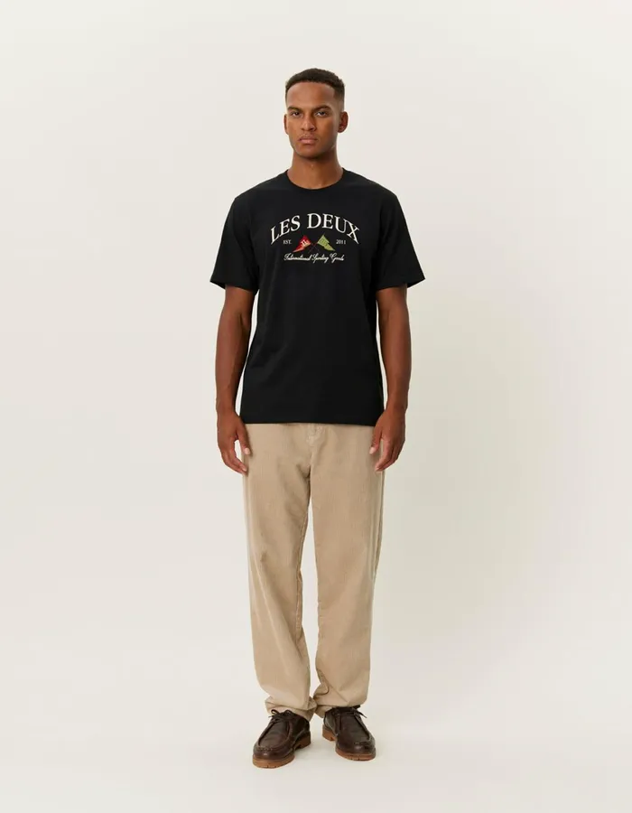 Men Ivy League TShirt 8211 BlackBlack Les Deux Tshirts
