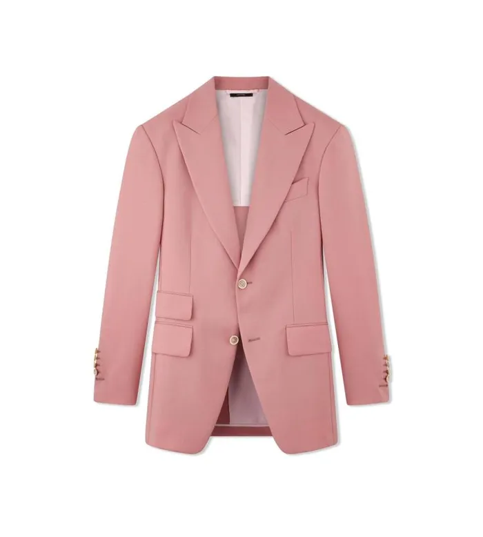 Men Jackets Tom Ford Wool Mohair Hopsack Atticus Jacket Antique Rose