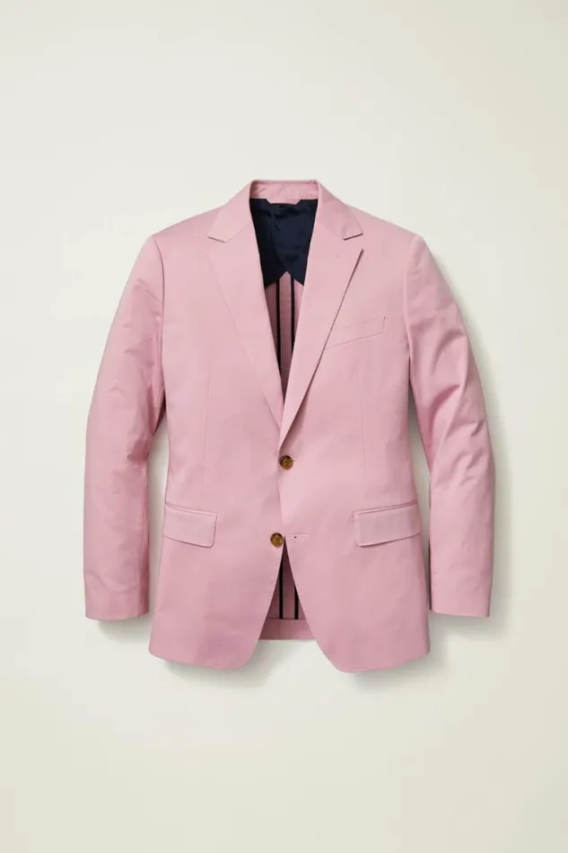 Men Jetsetter Italian Cotton Blazer Cherry Malt Bonobos Blazers and Sport Coats