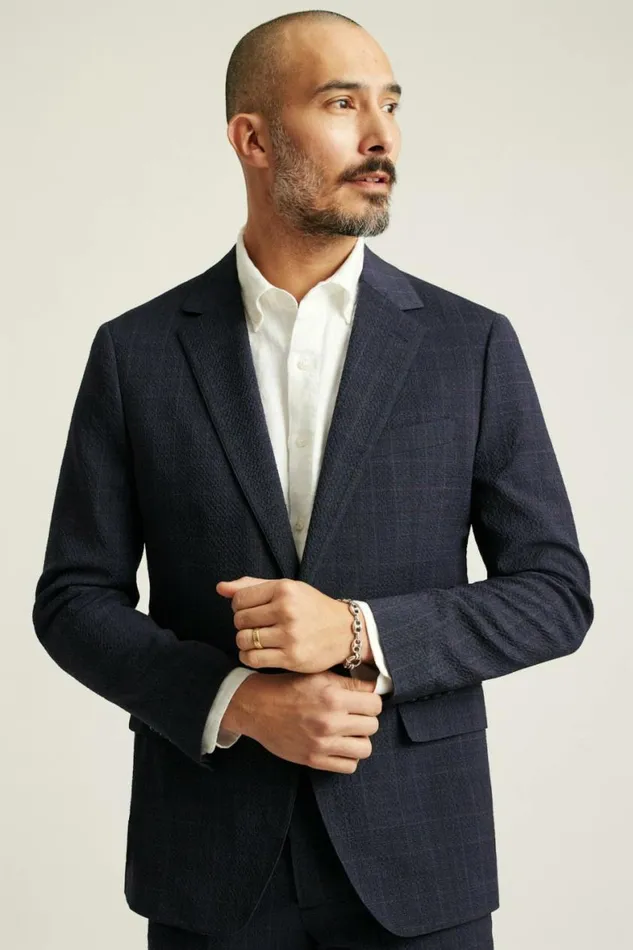 Men Jetsetter Italian Seersucker Suit Navy Purple Glen Plaid Bonobos Suits Men Jetsetter Italian Seersucker Suit Navy Purple Glen Plaid Bonobos Suits