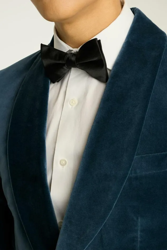 Men Jetsetter Italian Velvet Blazer Frost Blue Bonobos Blazers and Sport Coats