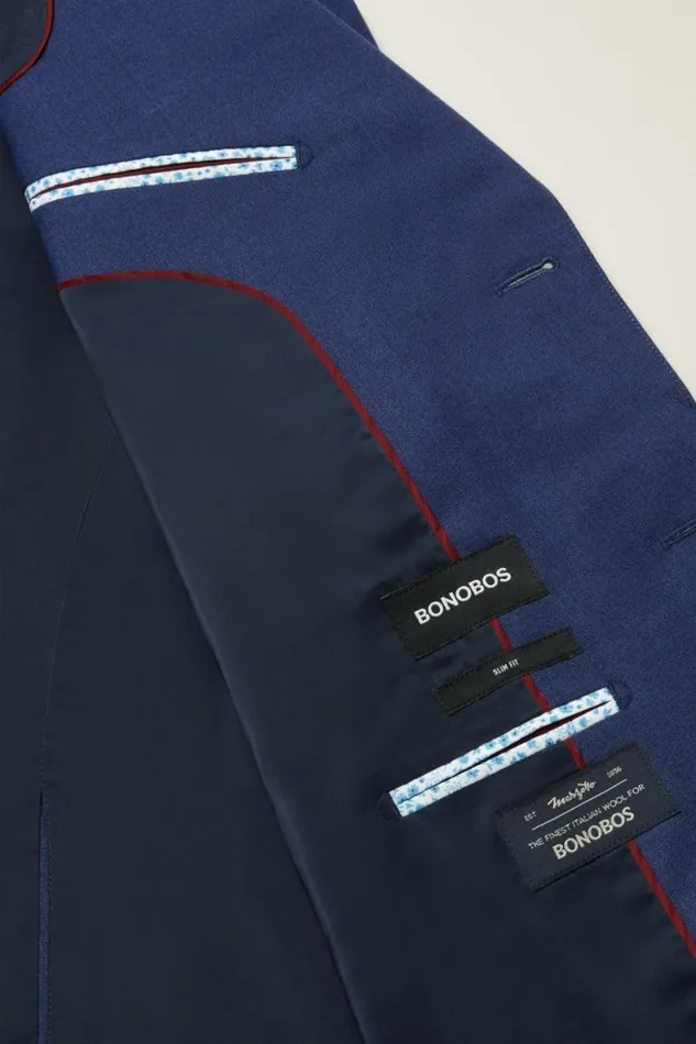 Men Jetsetter Italian Wool Suit Bright Navy Sharkskin Bonobos Suits Men Jetsetter Italian Wool Suit Bright Navy Sharkskin Bonobos Suits