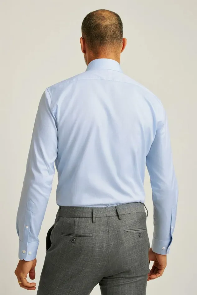 Men Jetsetter Premium Dress Shirt Blue Dobby Bonobos Formal Dress Shirts